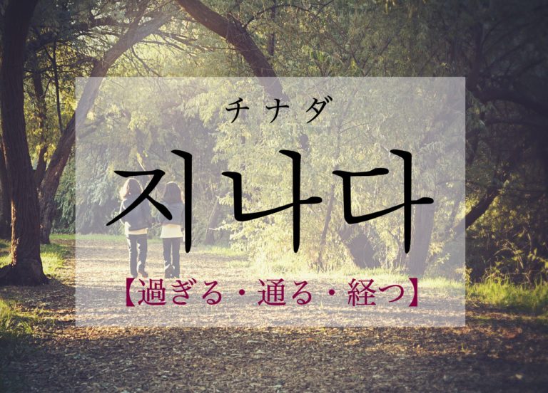 koreanword-pass-by