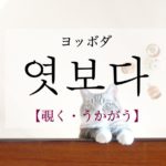 koreanword-watch-for